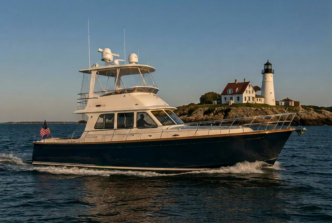 Into the Mystic underway in Boston Harbor
